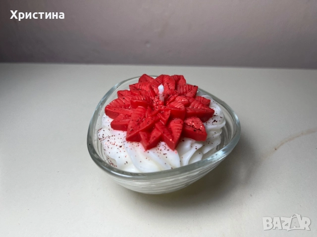 Коледни соеви ръчно изработени свещи , снимка 4 - Ръчно изработени сувенири - 52514373