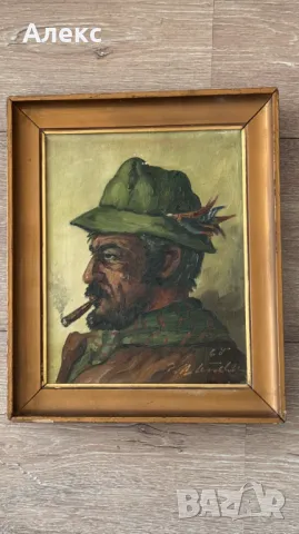 Стара картина, 1968г– масло, платно, подписана., снимка 4 - Картини - 48004995