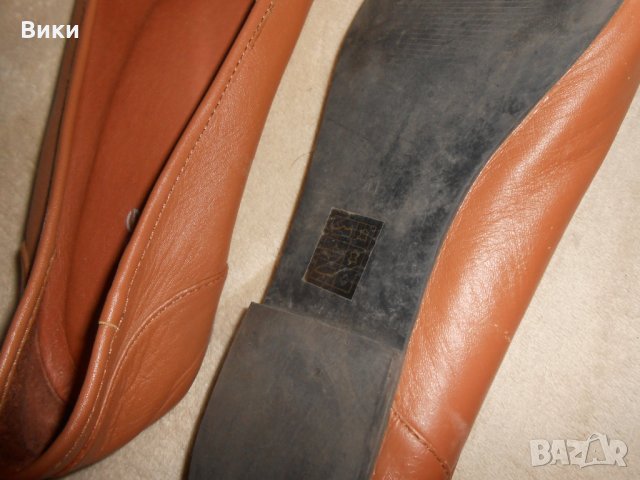 Кожени ниски обувки / балеринки Pieces, снимка 7 - Дамски ежедневни обувки - 26311768