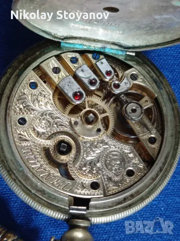 Турски часовник 1850 г. - Каса 50 мм, снимка 5 - Джобни - 50390747