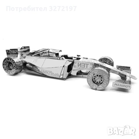 3D лазерно изрязан металeн пъзел спортен болид - Направи си сам., снимка 5 - Пъзели - 43157530