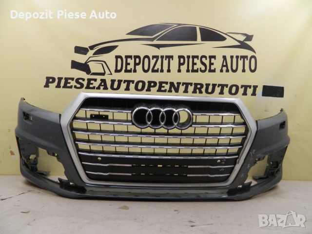 Предна броня Audi Q7 S-Line 4M, 2017, 2018, 2019, 2020, оригинален код 4M0807096A