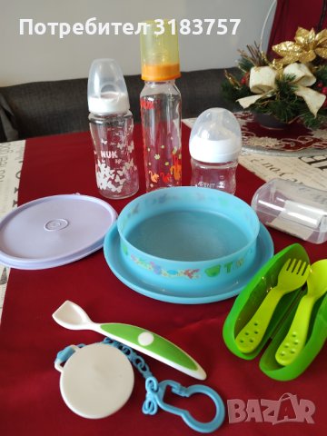 Бебешки шишета виличка лъжичка аксесоари, снимка 6 - Прибори, съдове, шишета и биберони - 43804864