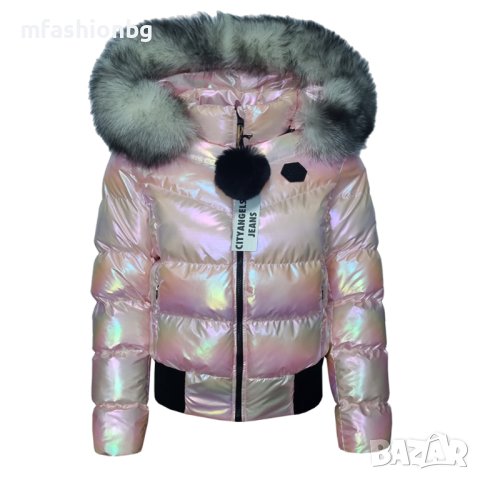 Дамски якета с естествен пух, City Angels Jeans от XS до 3XL, снимка 9 - Якета - 43582371