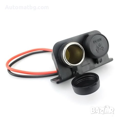 Разклонител за запалка Automat, Двоен, 12/24V, Черен, снимка 2 - Аксесоари и консумативи - 42959093