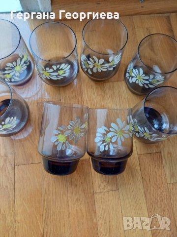 8 бр чаши за вода,сироп,безалкохолно
