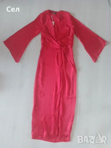 Нова дълга червена рокля Missguided 36, снимка 7 - Рокли - 51204789