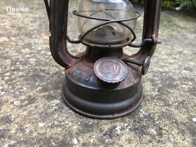 стар немски военен фенер "FEUERHAND №75 ATOM" - WEHRMACHT - WWII - ОРИГИНАЛ, снимка 4 - Антикварни и старинни предмети - 50558987