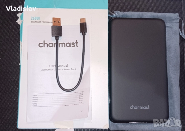 Преносима батерия Charmast 26800mAh