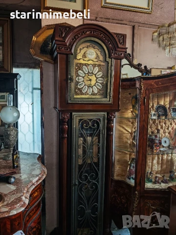 Голям паркетен часовник , снимка 2 - Антикварни и старинни предмети - 51163032