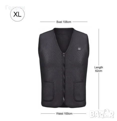 Унисекс електрически термичен елек с USB свързаност, снимка 6 - Други - 49287459