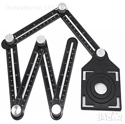 Измервателен инструмент с шест ъгъла и шаблон, снимка 7 - Други инструменти - 51858966
