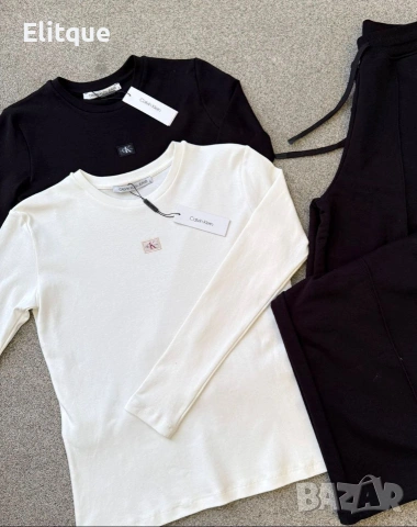 памучни блузи Calvin Klein , снимка 3 - Блузи с дълъг ръкав и пуловери - 53098603