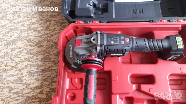 Акумолаторен Ъглошлайф Parkside Performance F6 - 20v, снимка 8 - Ъглошлайфи - 53238925