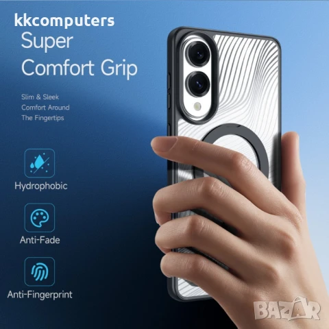 DUX DUCIS Aimo Калъф за Samsung Galaxy S25 Edge– TPU+PC, Черен, със Скрийн Протектор, снимка 4 - Калъфи, кейсове - 51414364