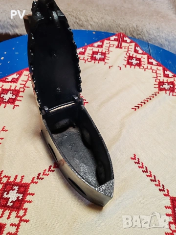 Старинна желязна ютия / ютия на жар, снимка 3 - Антикварни и старинни предмети - 53249037