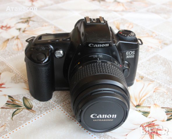 Canon EOS 3000V 35 mm с обектив, снимка 3 - Фотоапарати - 40636872