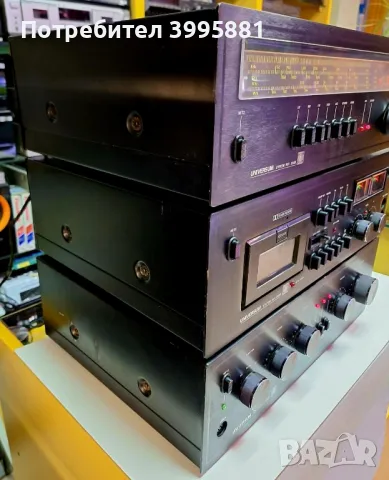 Universum sistem hifi 2000, състоящ се от:
Тунер Т-5591
Дек CT-5593 
Усилвател V 5592

, снимка 12 - Ресийвъри, усилватели, смесителни пултове - 49146969