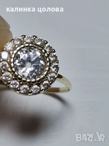 Златно пръстенче 14к /0.77г, снимка 6 - Пръстени - 52669297