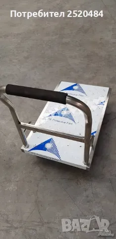 Платформена количка 90х55см от неръждаема стомана със здрава дръжка! ТОП Цена 389лв/198,89€ с ДДС, снимка 8 - Друго търговско оборудване - 48495881