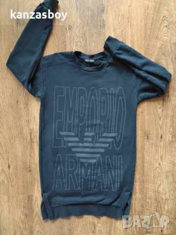 EMPORIO ARMANI Sweatshirt dress - страхотна дамска рокля р-р XS, снимка 4 - Рокли - 52928185