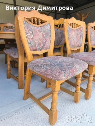 Комплект от 8 трапезни стола , снимка 3 - Столове - 51738351