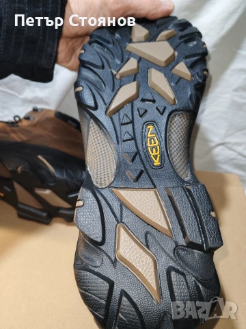 Удобни и практични мъжки боти от естествена кожа KEEN №46, снимка 12 - Мъжки боти - 53314443