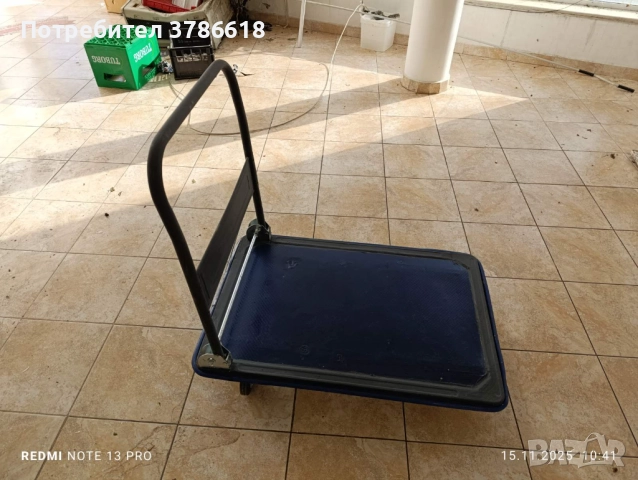 Количка на колела за пренасяне на багаж със згъваема дръжка, снимка 5 - Друго търговско оборудване - 52420453