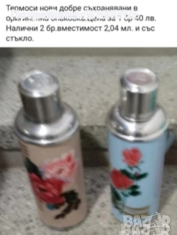 Термоси със стъкло .