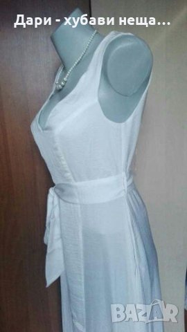 Бяла дълга официална рокля❤S/M,M❤арт.4076, снимка 7 - Рокли - 33280102