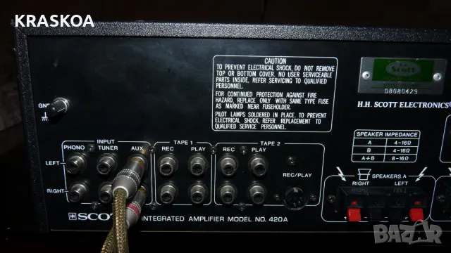SCOTT 420A - 420лв, снимка 11 - Ресийвъри, усилватели, смесителни пултове - 49416791