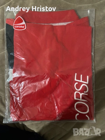 Тениска с яка DUCATI CORSE, снимка 3 - Тениски - 53217917