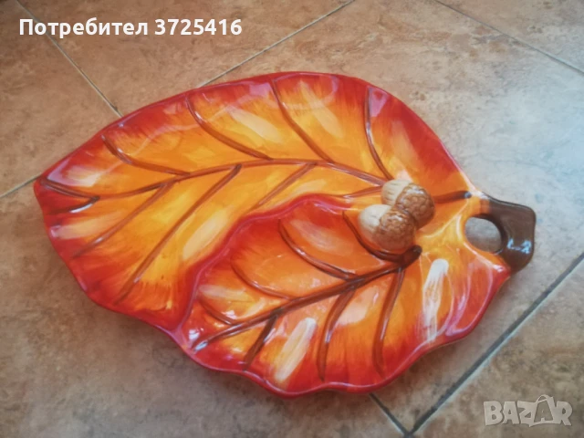 Декоративна чиния за сервиране, снимка 2 - Чинии - 51022264