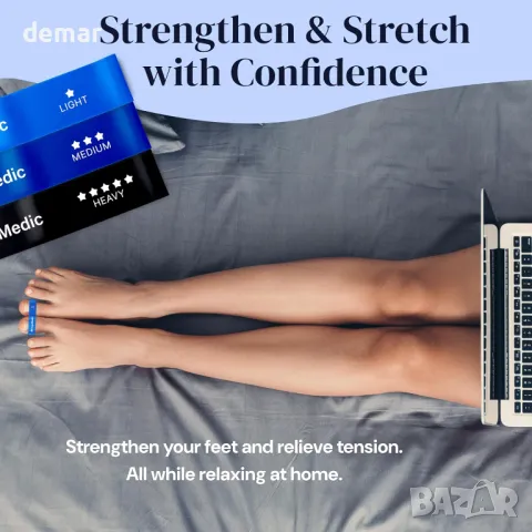 YogaMedic комплект за корекция на бунион - регулируем, шина на бунион и съпротивителни ленти, снимка 7 - Шини - 48897057