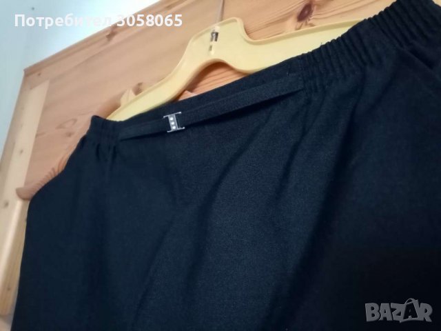 черна пола с акцент коланче М L, снимка 2 - Поли - 36774156