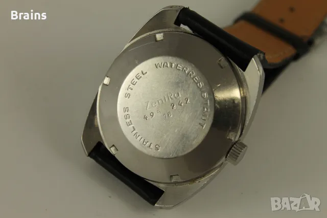 1960's ZENTRA SAFARI Automatic Немски Стоманен Военен Часовник, снимка 7 - Антикварни и старинни предмети - 50031338