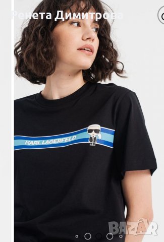 Дамска блуза Карл Лагерфелд оригинална нова XL, снимка 6 - Тениски - 37554684