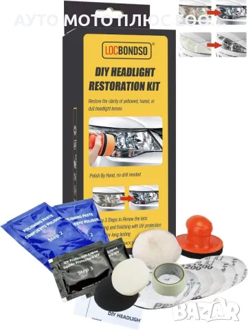 Комплект за Ръчно полиране на Фарове LocBondso.