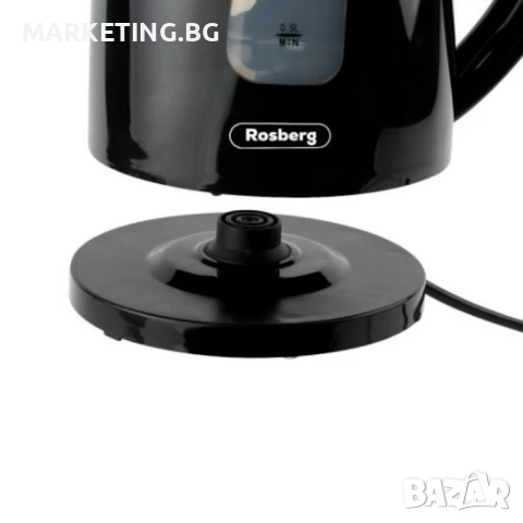 Електрическа кана Rosberg, 2200W, 1.7л., Гаранция 24 месеца , снимка 3 - Кани - 50553405