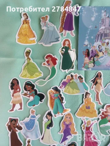 Стикери Дисни принцеси, 50 броя , снимка 5 - Игри и пъзели - 50332941
