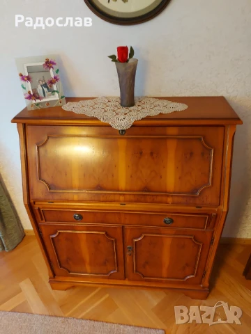 Антично писалищно бюро - масив череша , снимка 3 - Бюра - 50820370