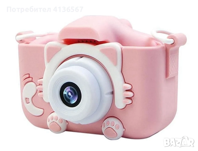 X11s Дигитална Камера 2.0mp За Деца Със Силиконов Калъф - Син, Розов, снимка 4 - Други - 52495342