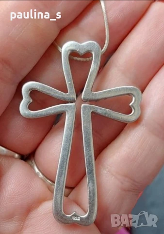 Винтидж / Два различни броя / Стар марков сребърен кръст "Lumani" / проба 925 , снимка 14 - Колиета, медальони, синджири - 41327631