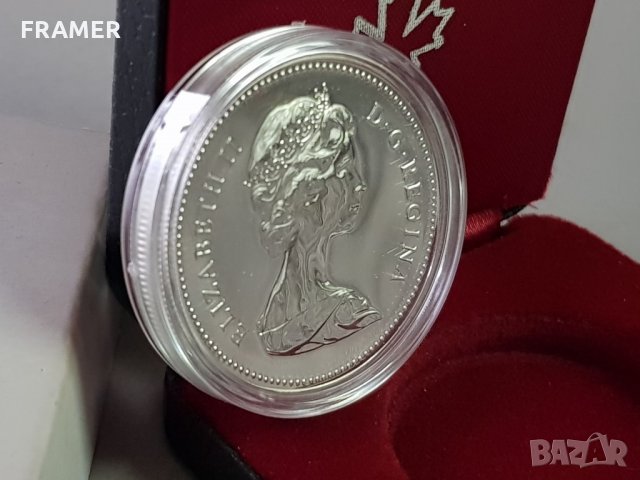 1 сребърен долар 1979 година Канада Елизабет II сребро в ТОП качество, снимка 5 - Нумизматика и бонистика - 35285134