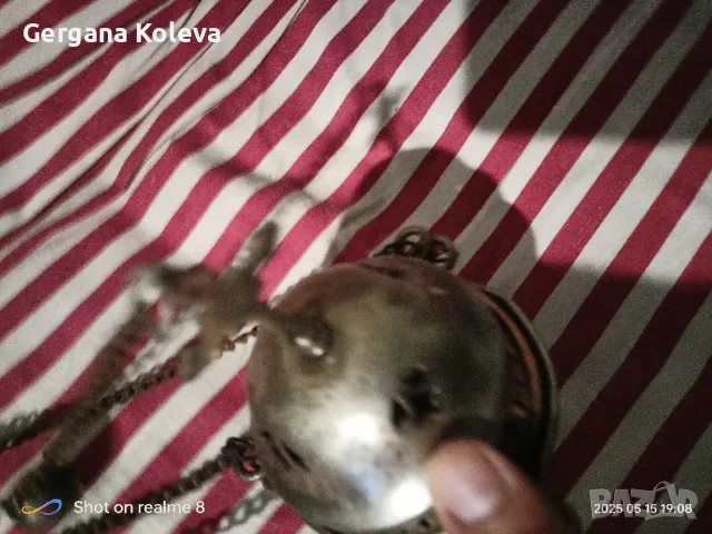 старинно медно кандило, снимка 6 - Антикварни и старинни предмети - 50304406