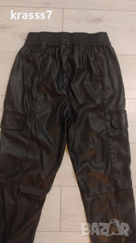 Bershka кожен панталон , снимка 2 - Панталони - 52371224