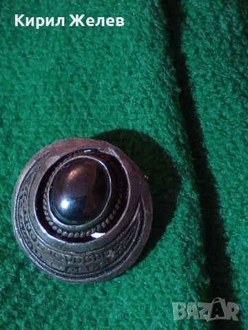 СТАРА СРЕБЪРНА ОРНАМЕНТИРАНА МАРКОВА КЛИПС АРТ ОБЕЦА СРЕБРО 925 с ЮВЕЛИРНО ПОЛИРАН ЧЕРЕН ОНИКС 27303, снимка 14 - Обеци - 36817833