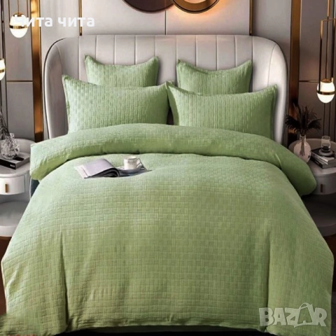🛏 Луксозен комплект спално бельо от 100% памук, снимка 4 - Спално бельо - 52853867