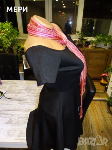 ПОМОЦИЯ! Дамска Черна Рокличка+ПОДАРЪК шалче, снимка 4 - Рокли - 27175665