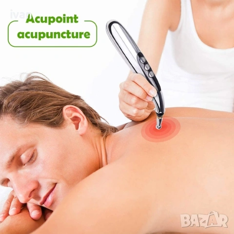 Електрически Масажор за акупунктура , Облекчаване на болката с 9 нива, 4 глави,, снимка 7 - Други - 53306393